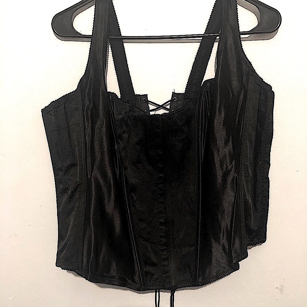 Frederick’s of Hollywood black corset
